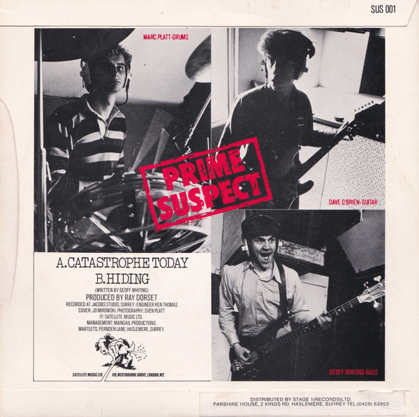 Prime Suspect - Catastrophe Today - Used Vinyl Record 7" image 2