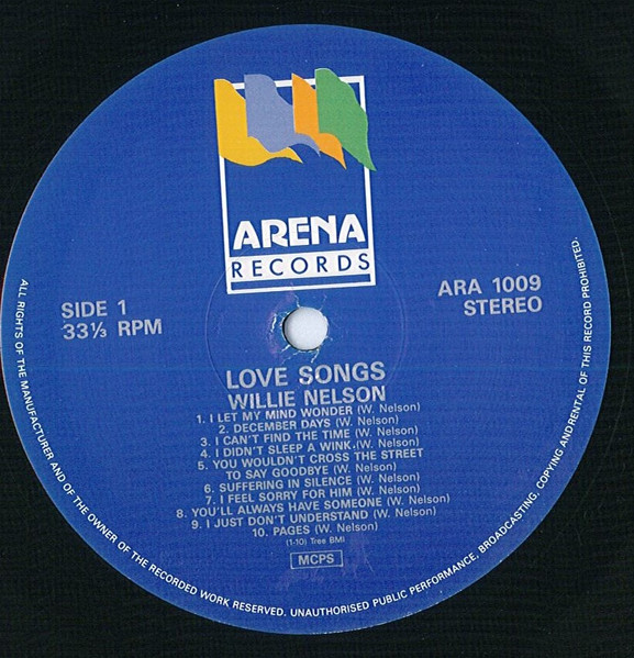 Willie Nelson - Love Songs - Used Vinyl Record image 3