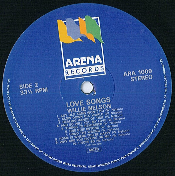 Willie Nelson - Love Songs - Used Vinyl Record image 4