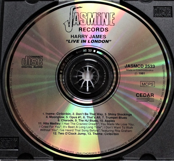 Harry James - Live - Used CD image 3