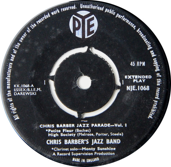 Chris Barber's Jazz - Chris Barber Jazz Parade Volume One - Used Vin image 3