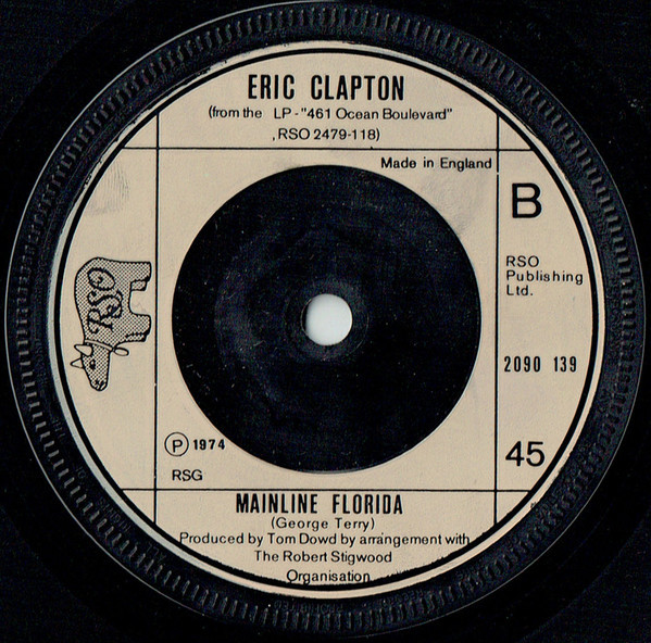 Eric Clapton - Willie And The Hand Jive - Used Vinyl Record 7" image 4