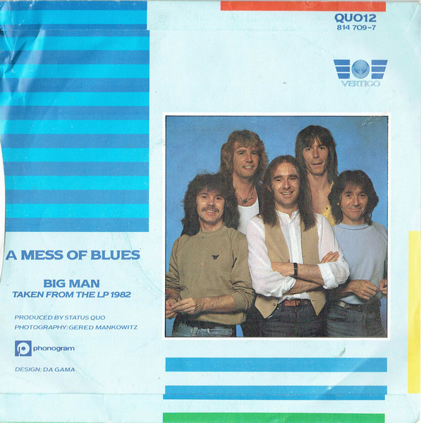 Status Quo - A Mess Of Blues - Used Vinyl Record 7" image 2