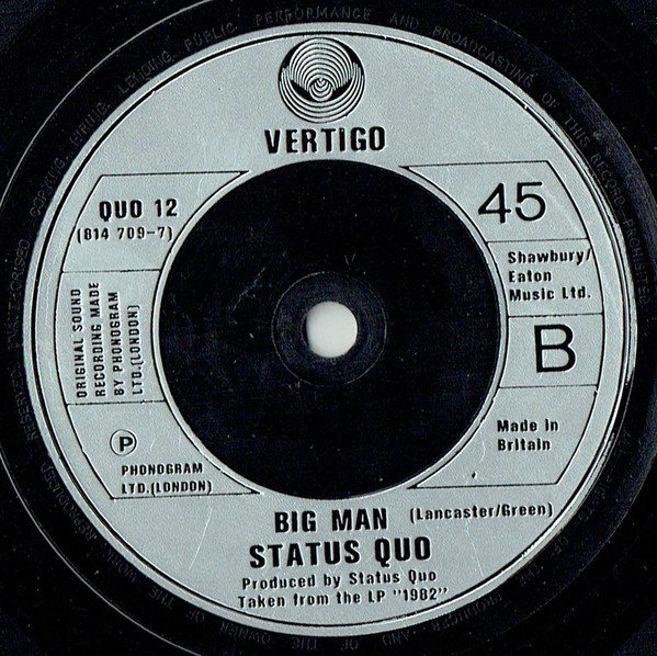 Status Quo - A Mess Of Blues - Used Vinyl Record 7" image 4