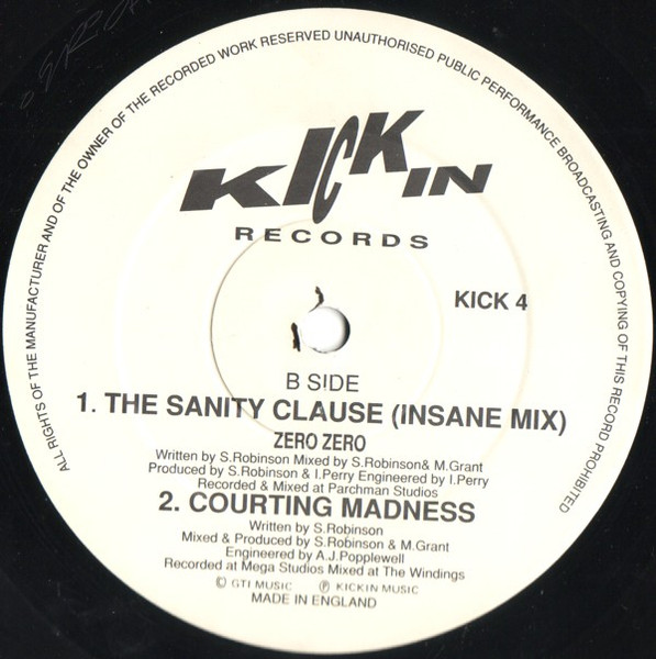 Zero Zero - Sanity Clause - Used Vinyl Record 12" image 4