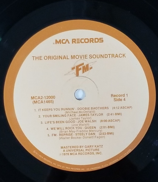 Various - FM (The Original Movie Soundtrack) - Used Vinyl Record image 6