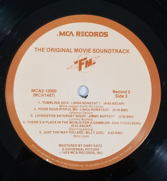 Various - FM (The Original Movie Soundtrack) - Used Vinyl Record image 8