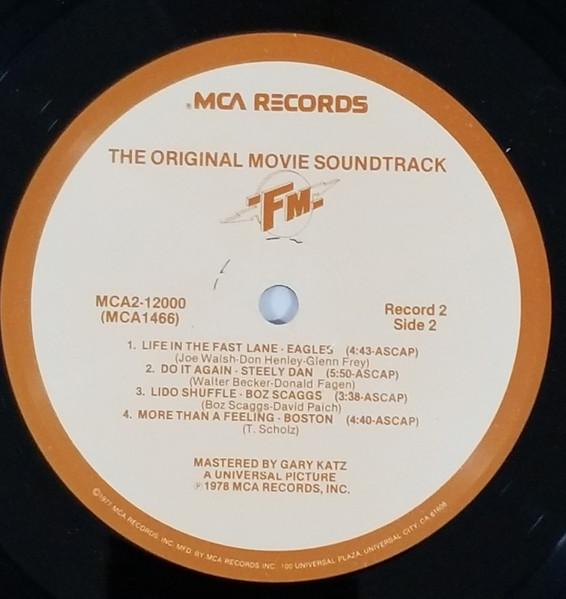 Various - FM (The Original Movie Soundtrack) - Used Vinyl Record image 9