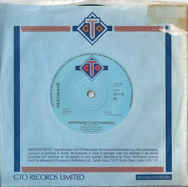 Heatwave - Groove Line - Used Vinyl Record 7" image 4