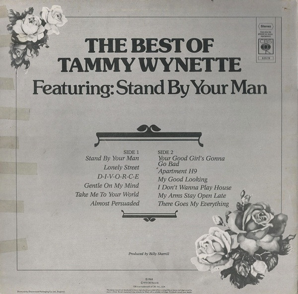 Tammy Wynette - Best Of  (Featuring: Stand By Your Man) - Used Vinyl image 2