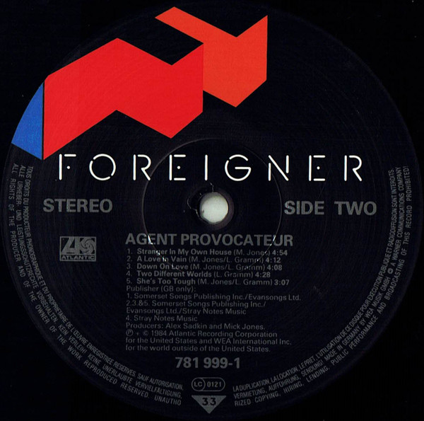 Foreigner - Agent Provocateur - Used Vinyl Record image 4