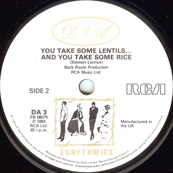 Eurythmics - Who's That Girl? - Used Vinyl Record 7" image 4