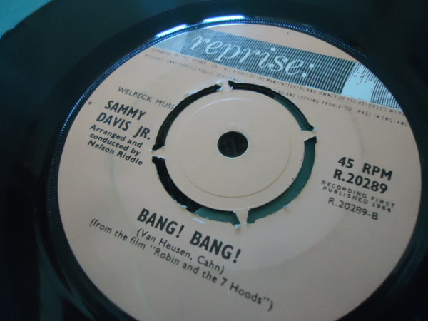 Sammy Davis Jr. - Not For Me / Bang! Bang! - Used Vinyl Record 7" image 2