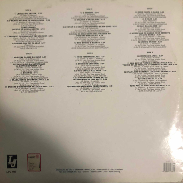 Various - Samba Carnaval De Rio - Vinyl Record 12" image 2