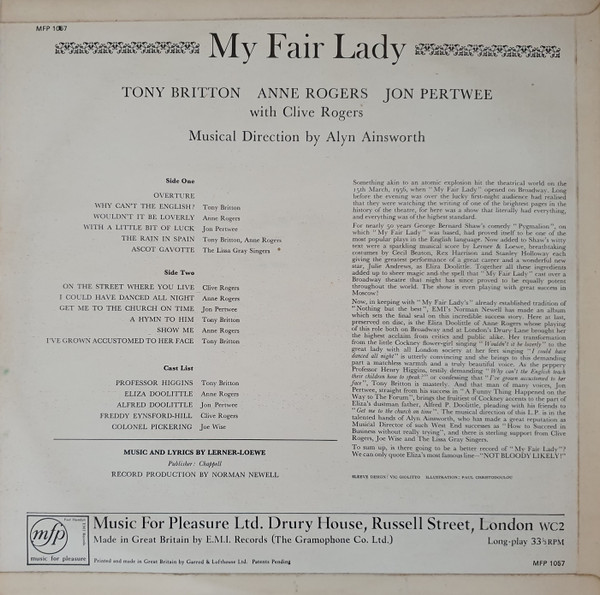 Various - My Fair Lady - Used Vinyl Record image 2
