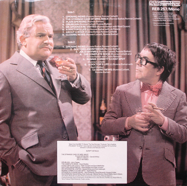 Two Ronnies - Used Vinyl Record image 2