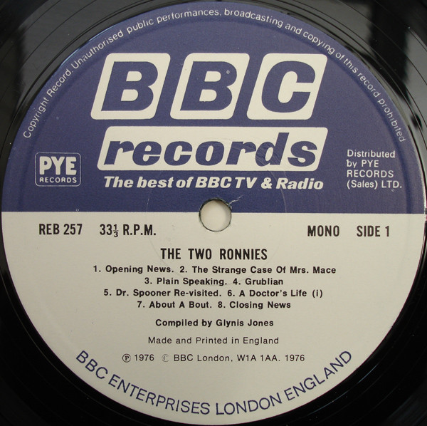 Two Ronnies - Used Vinyl Record image 3