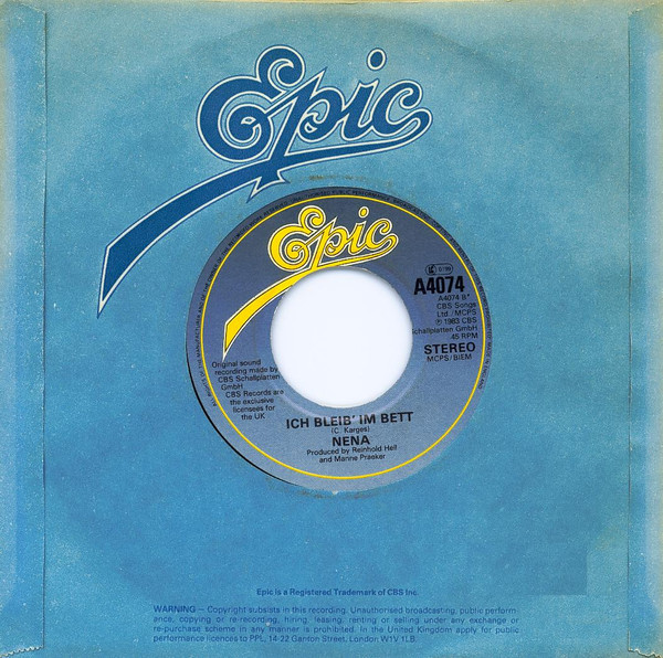 Nena - 99 Red Balloons - Used Vinyl Record 7" image 2