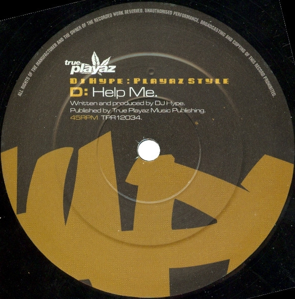 DJ Hype - Playaz Style - Used Vinyl Record 12" image 6