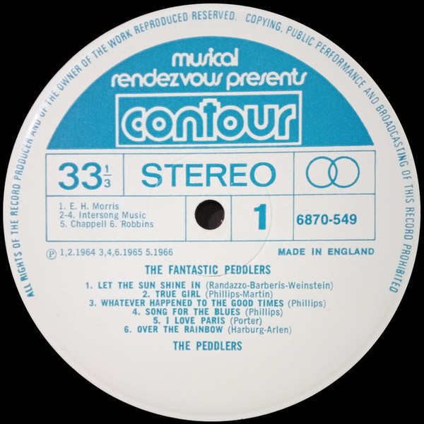 Peddlers - Fantastic Peddlers - Used Vinyl Record image 3