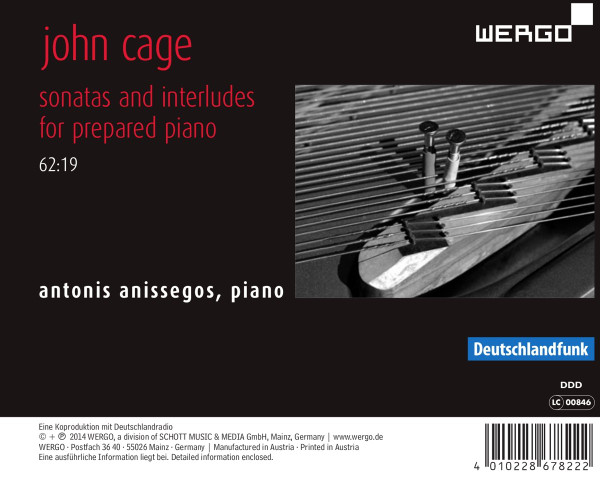 John Cage - Sonatas And Interludes - Used CD image 2