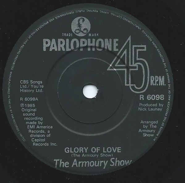 Armoury Show - Glory Of Love - Used Vinyl Record 7" image 3