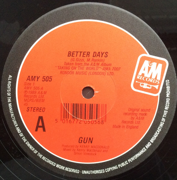 Gun - Better Days - Used Vinyl Record 12" image 3