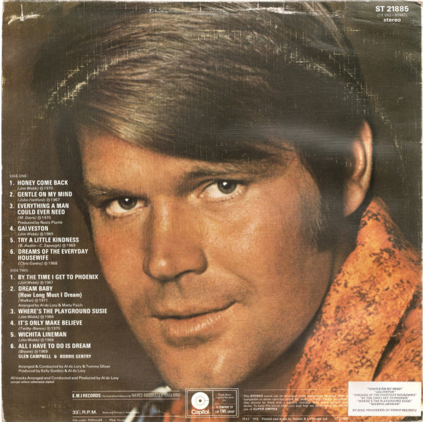Glen Campbell - 's Greatest Hits - Used Vinyl Record image 2