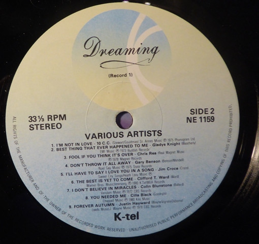Various - Dreaming Vol.I - Used Vinyl Record image 4
