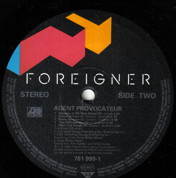 Foreigner - Agent Provocateur - Used Vinyl Record image 4