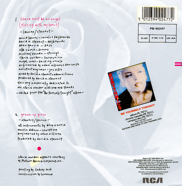 Eurythmics - re Must Be An Angel (Playing With My Heart) - Used Vinyl Re image 2
