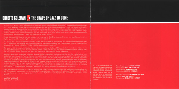 Ornette Coleman - Shape Of Jazz To Come - CD image 6