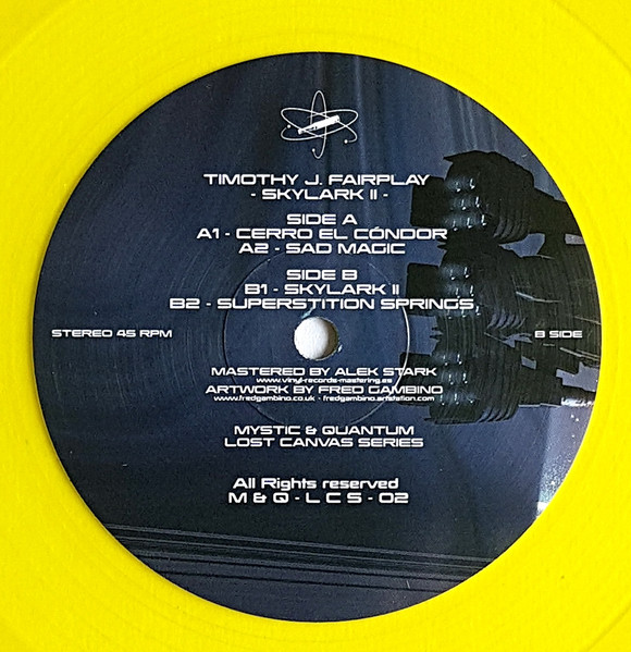 Tim Fairplay - Skylark II - Used Vinyl Record 12" image 3