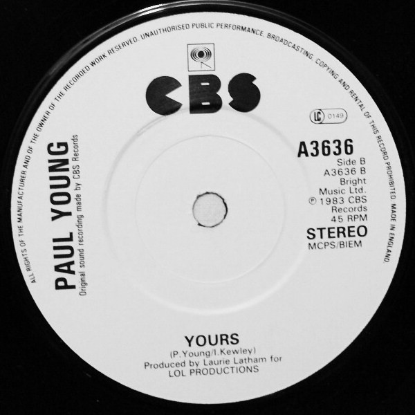 Paul Young - Come Back And Stay (Single Remix Version) - Used Vinyl Reco image 4