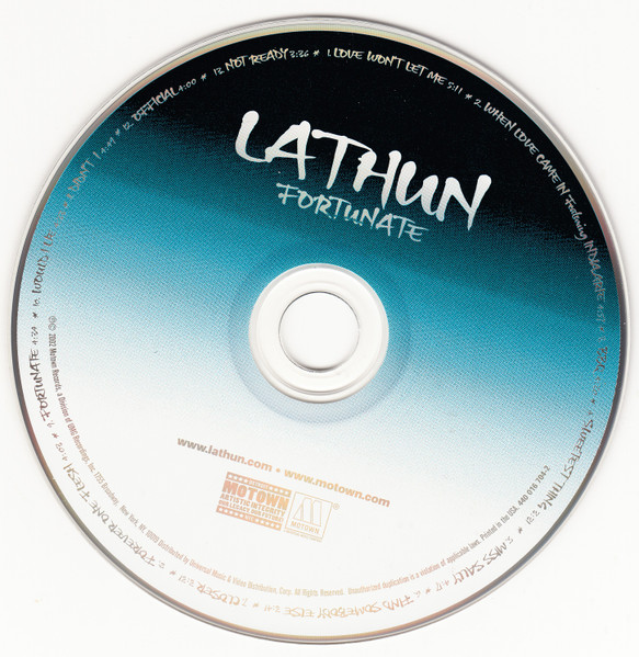 Lathun - Fortunate - Used CD image 2