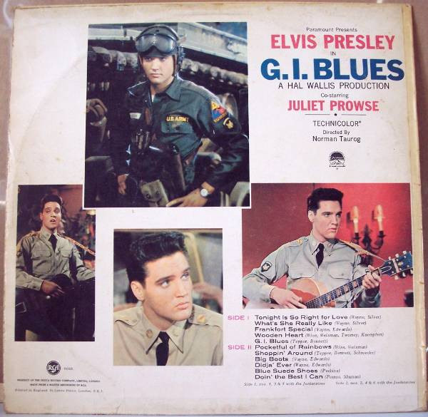 Elvis Presley - G.I. Blues - Used Vinyl Record Album image 2