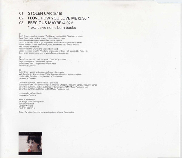 Beth Orton - Stolen Car - Used CD image 3