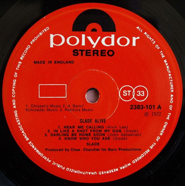 Slade - Alive! - Used Vinyl Record image 4