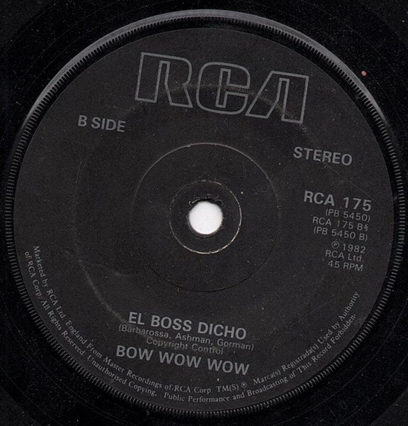 Bow Wow Wow - Go Wild In The Country - Used Vinyl Record 7" image 2