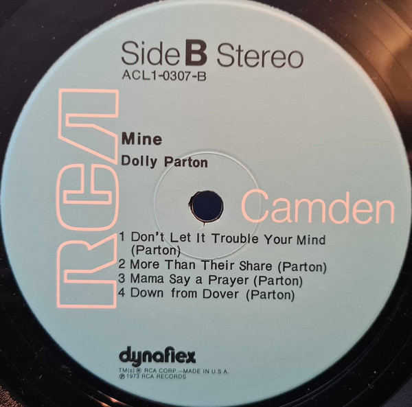 Dolly Parton - Mine - Used Vinyl Record image 4