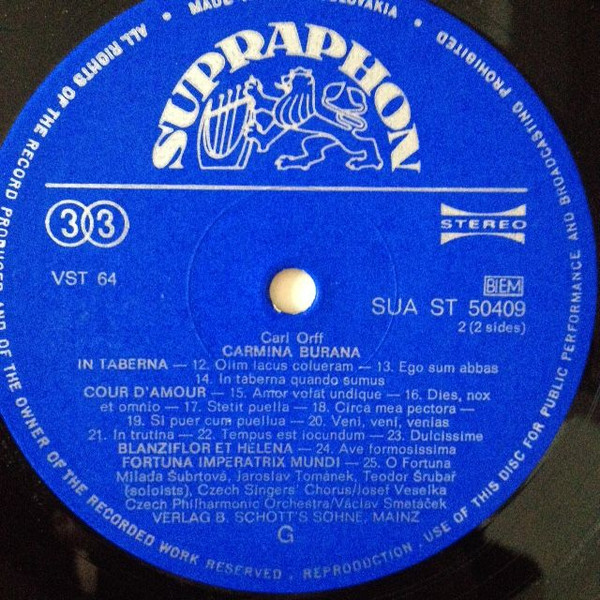 Carl Orff - Carmina Burana - Used Vinyl Record image 5