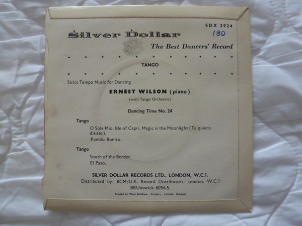 Ernest "Slim" Wilson - Dancing Time No. 24 - Tango - Used Vinyl Recor image 2