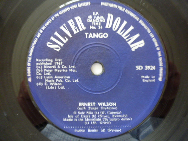 Ernest "Slim" Wilson - Dancing Time No. 24 - Tango - Used Vinyl Recor image 3