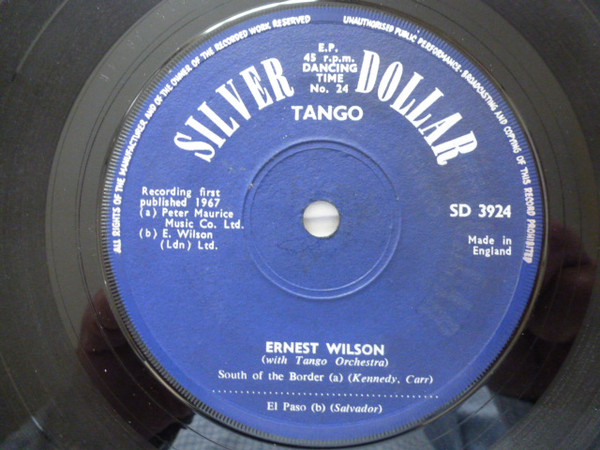 Ernest "Slim" Wilson - Dancing Time No. 24 - Tango - Used Vinyl Recor image 4