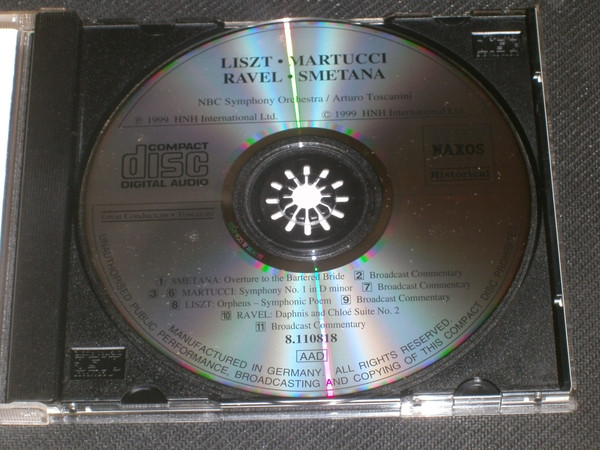 Arturo Toscanini - Werke Von Martucci, Smetana, Liszt, Ravel - Used C image 3