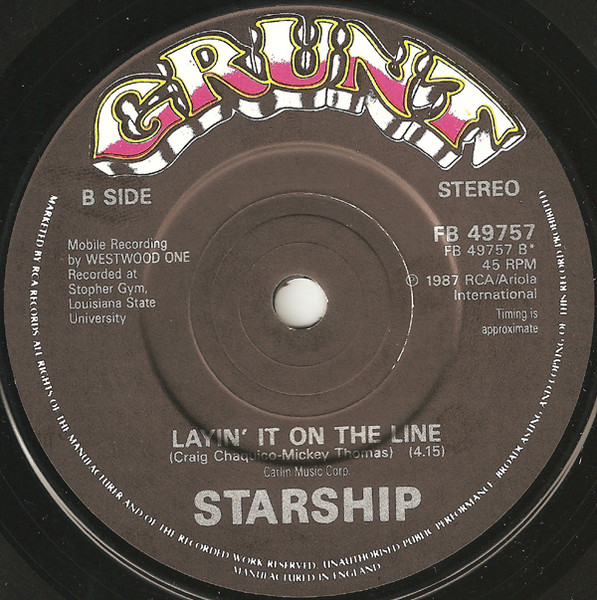 Starship - Nothing's Gonna Stop Us Now - Used Vinyl Record 7" image 4