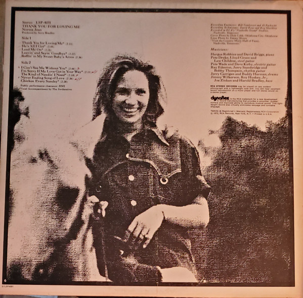 Norma Jean - Thank You For Loving Me - Used Vinyl Record image 2