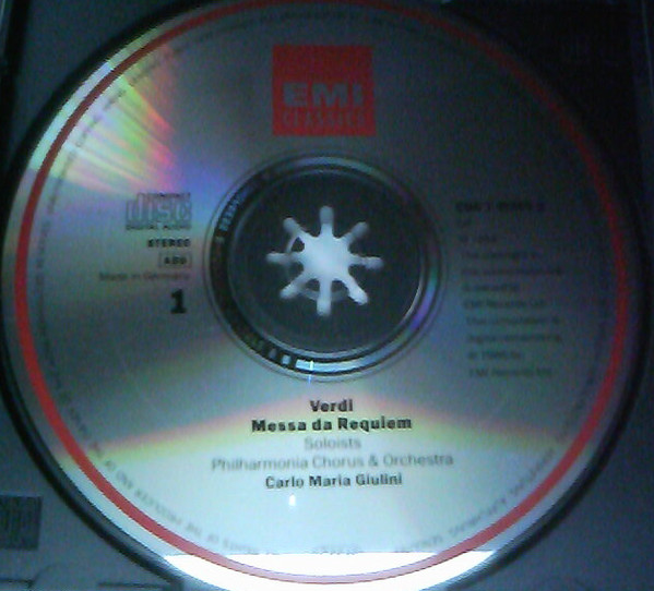 Giuseppe Verdi - Requiem / Quattro Pezzi Sacri - Used CD image 4
