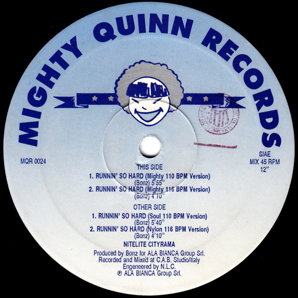 Nitelite Cityrama - Runnin' So Hard - Used Vinyl Record 12" image 2