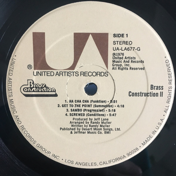 Brass Construction - II - Used Vinyl Record image 3